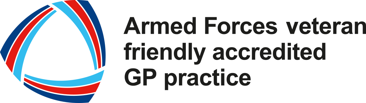 Logo: Armed forces veteran friendly accredited GP practice
